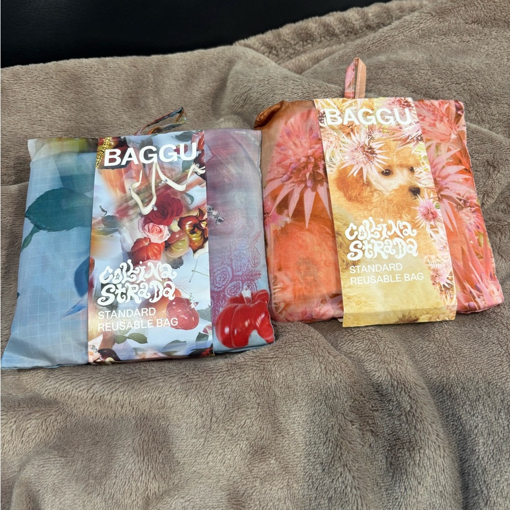 SOLD Set of 2 - NWT Baggu x Collina Strada - Sistine Tomato & Spikey Puppy